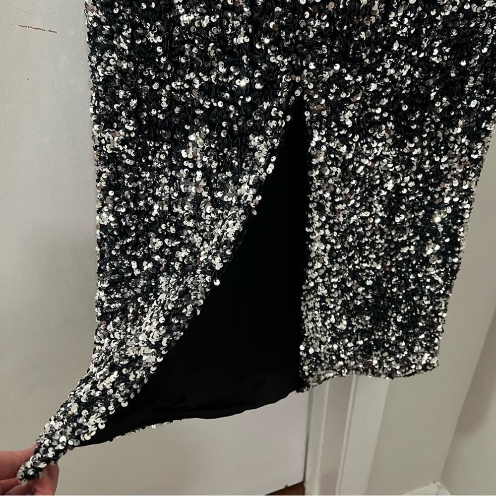 H&M SEQUINED SLIT-HEM DRESS Dress - Picture 8 of 15